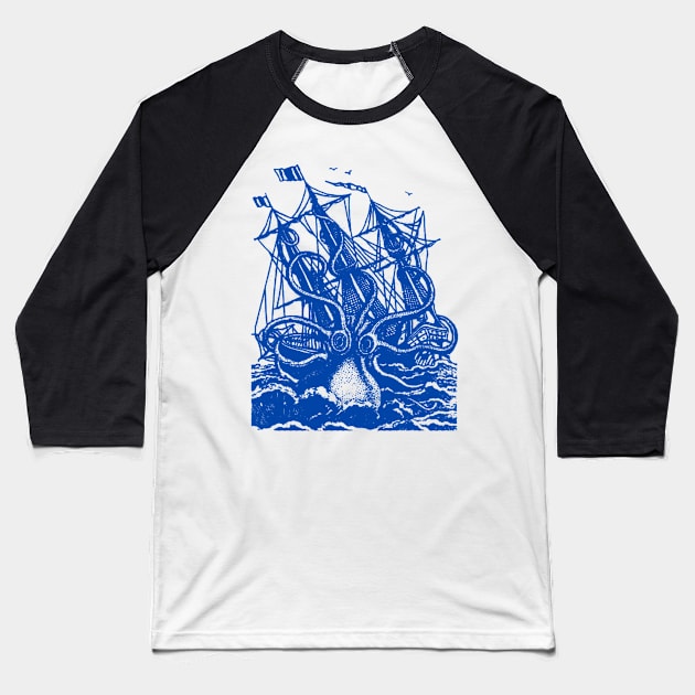 kraken Baseball T-Shirt by BerrymanShop